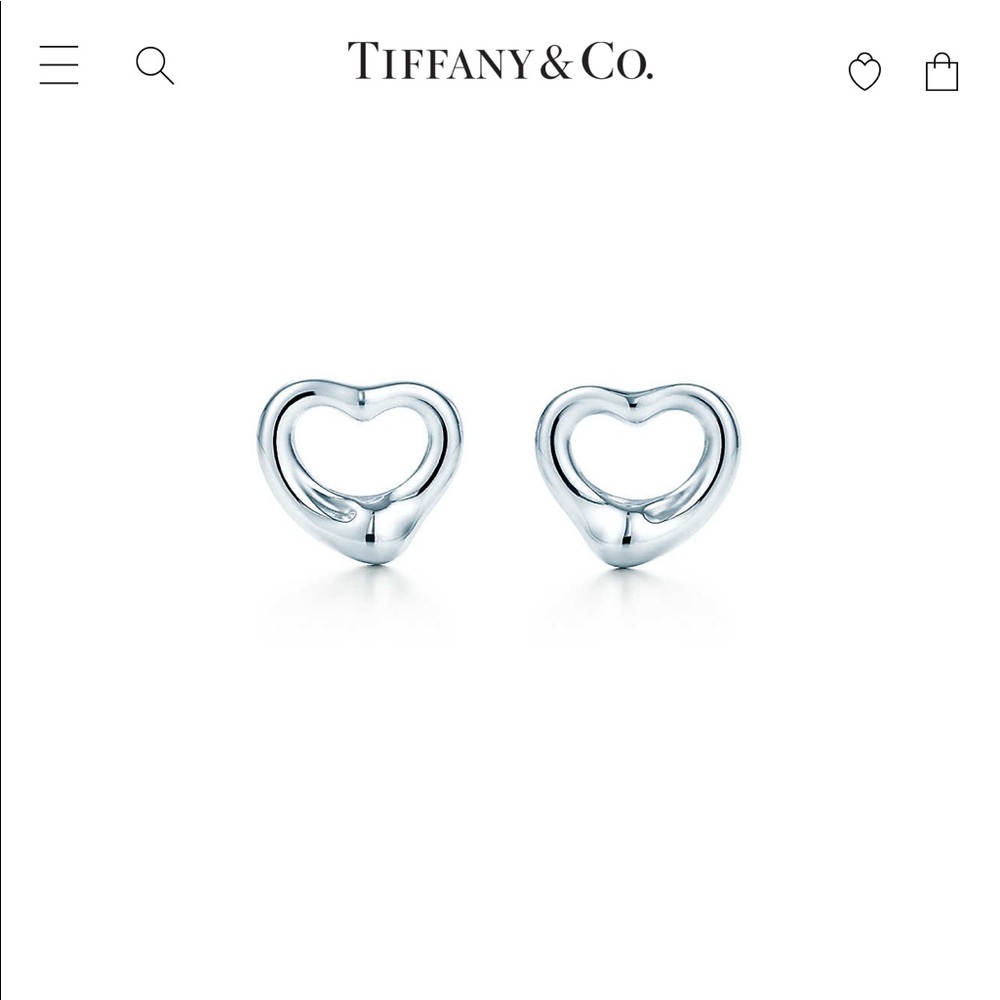 Tiffany & Co. Elsa Peretti Open Heart Earrings